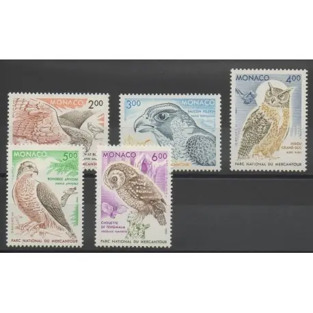 Prix Choc Monaco - 1993 - No 1855/1859 - Rapaces