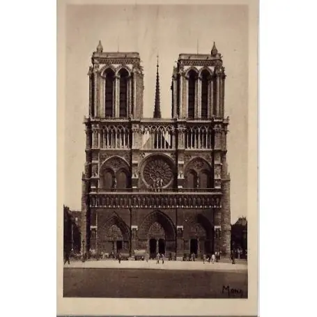 En Vogue Carte postale 75 - Facade de la Cathedrale Notre-Dame