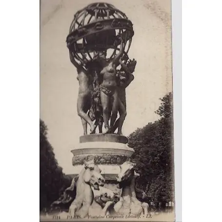 Carte postale 75 - Fontaine Carpeaux Authentique
