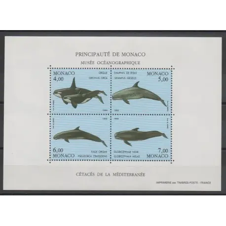 Achat Immédiat Monaco - Blocs et feuillets - 1994 - No BF 64 - Vie marine