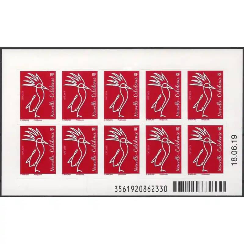 Vente Directe Le cagou carnet de 10 timbres Nouvelle Calédonie N°C1372 neuf.