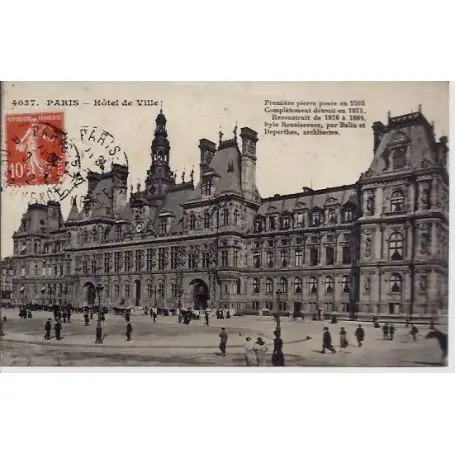 Carte postale 75 - Hotel de Ville - Style Rennaissance Commander Maintenant