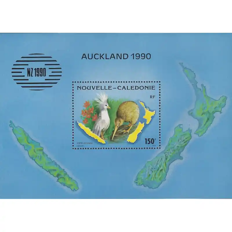 Nouvelle Calédonie bloc-feuillet de timbre N°10 Auckland 1990 neuf**. Offre Du Jour