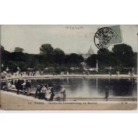 Carte postale 75 - Jardin du Luxembourg - Le Bassin Satisfait Ou Remboursé