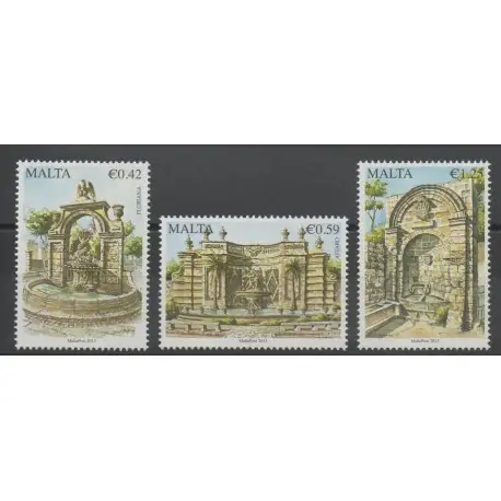 Livraison Mondiale Malte - 2014 - No 1769/1771 - Monuments