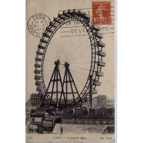 Prix Promo Carte postale 75 - La Grande Roue - Verticale