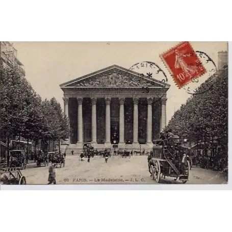Carte postale 75 - La Madeleine Fait Main