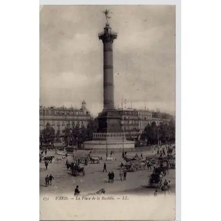 Carte postale 75 - La Place de la Bastille - Verticale Original