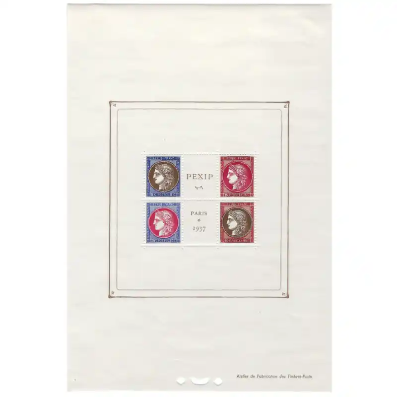 Vente Flash Bloc-feuillet de timbres N°3 - PEXIP neuf*.