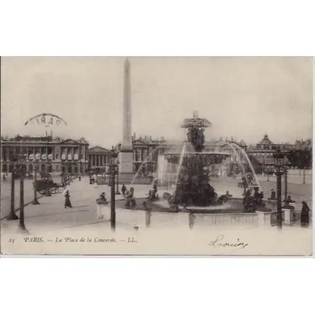 Nouveauté Carte postale 75 - La place de la Concorde - Vue de la Fontaine