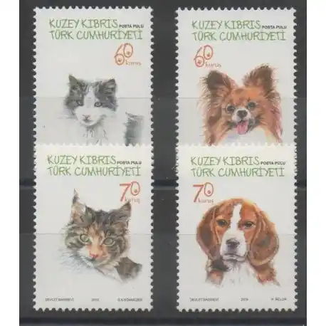 Offre Limitée Turquie - Chypre du nord - 2015 - No 763/766 - Chiens - Chats