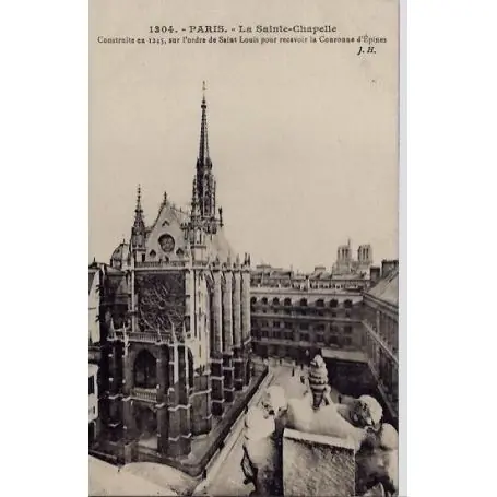 Carte postale 75 - La Sainte Chapelle Réduction