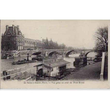 Carte postale 75 - La Seine a travers Paris Fait Main