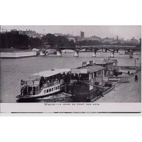 Carte postale 75 - La Seine au Pont des Arts Remise