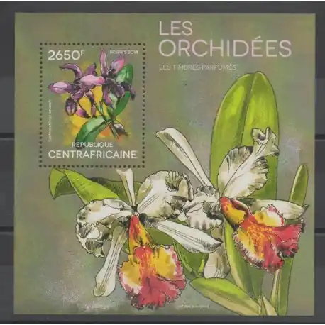 Centrafricaine (République) - 2014 - No BF 684 - orchidées Réduction