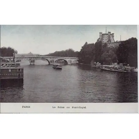 Carte postale 75 - La Seine au Pont Royal Meilleur Prix