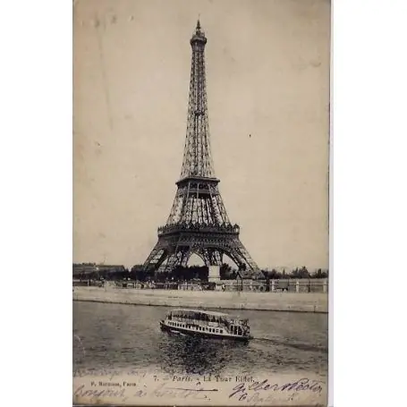 Carte postale 75 - La Tour Eiffel - Bateaux Mouche Haute Qualité