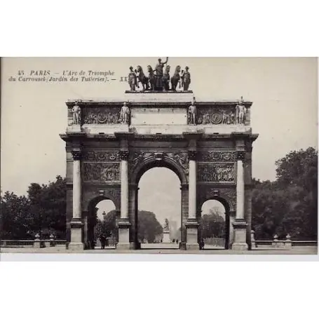 Carte postale 75 - L'Arc de Triomphe du Carrousel Achat Immédiat