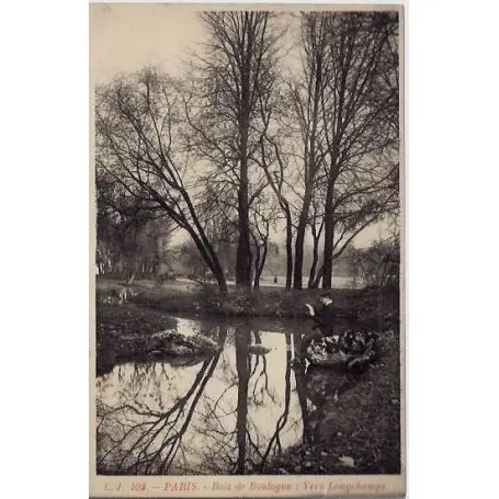 Prix Bas Carte postale 75 - Le Bois de Boulogne : vers Longchamps
