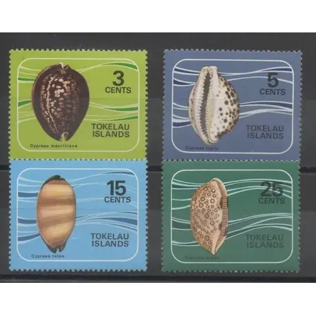 Tokelau - 1974 - No 41/44 - coquillages Exclusif