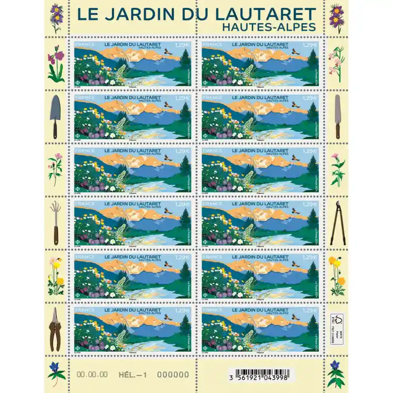 Timbre Jardin du Lautaret en feuillet de France N°F139 neuf**. Must-Have