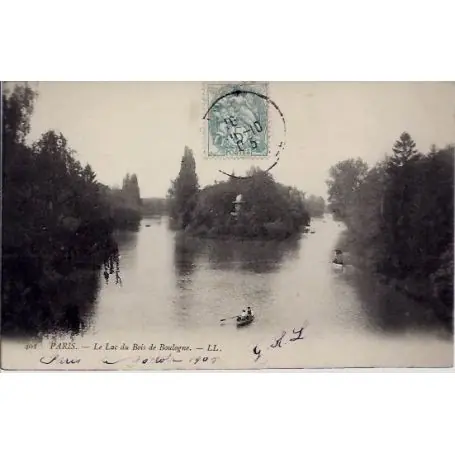 Carte postale 75 - Le Lac du Bois de Boulogne Acheter En Ligne