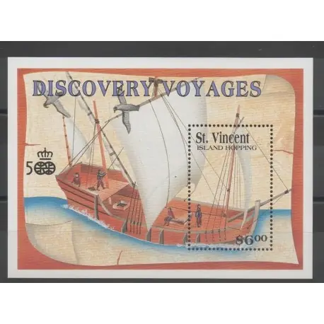 Meilleure Qualité Saint-Vincent - 1991 - No BF 128 - Christophe Colomb