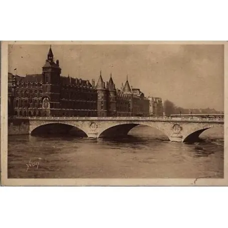 Carte postale 75 - Le Palais de Jsutice et le Pont au Change Remise