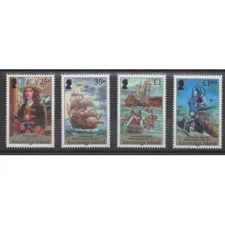 Ascension (Ile de l') - 2015 - No 1153/1156 - bateaux Meilleur Prix