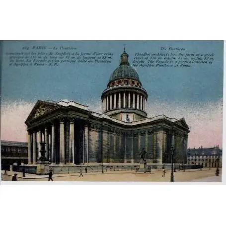 Carte postale 75 - Le Pantheon - Couleur Expédié Aujourd’hui