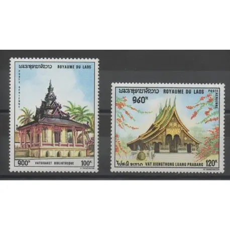 Acheter Direct Timbres - Laos - 1970 - No PA 64/PA 65 - monuments