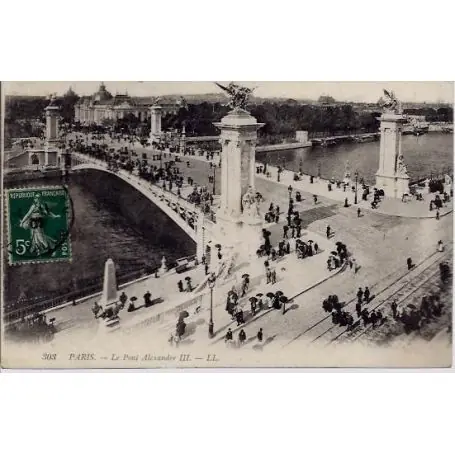 Carte postale 75 - Le Pont Alexandre III - Vue Generale Affaire À Saisir