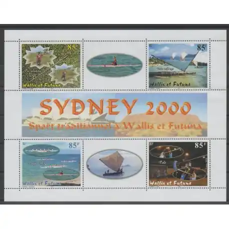 Meilleure Qualité Wallis et Futuna - Blocs et feuillets - 2000 - No BF 9 - sports divers