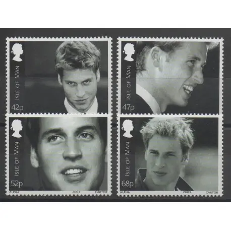 Man (Ile de) - 2003 - No 1087/1090 - royauté Pas Cher
