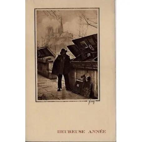 Soldes Carte postale 75 - Le Type Parfait du Bouquinistes