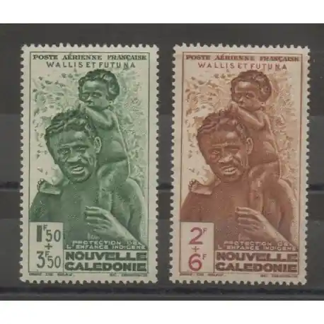 Vente Flash Wallis et Futuna - Poste aérienne - 1942 - No PA 1/PA 2