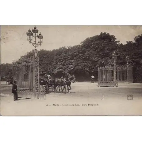 Pas Cher Carte postale 75 - L'entree du Bois - Porte Dauphine