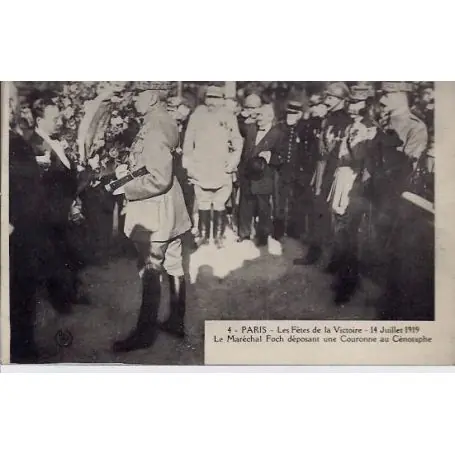 Carte postale 75 - Les fetes de la Victoire - 14 Juillet 1919 Top Qualité