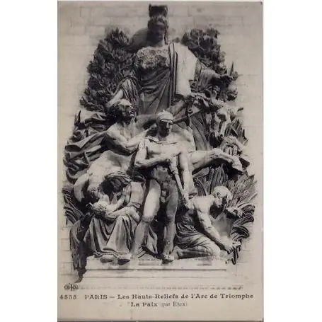 Authentique Carte postale 75 - Les Hauts-Reliefs de L'arc de Triomphe