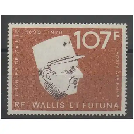 Wallis et Futuna - Poste aérienne - 1973 - No PA48 - De Gaulle Dernier Modèle