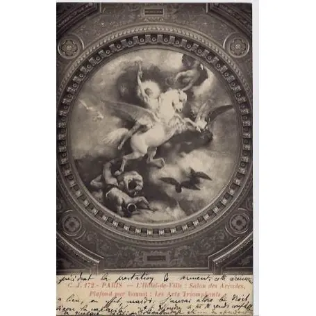 Carte postale 75 - L'Hotel de Ville - Salon des Arcades Expédition Rapide