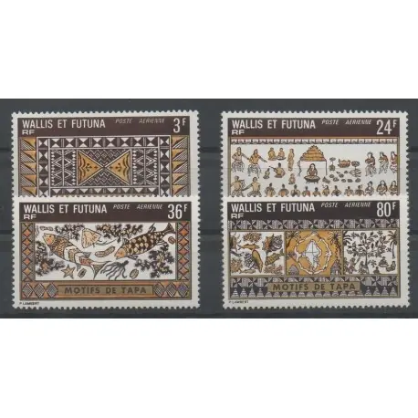 Wallis et Futuna - Poste aérienne - 1975 - No PA58/PA61 - art divers Achetez Aujourd’hui