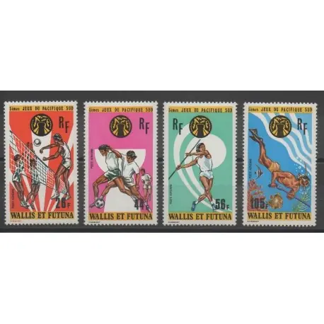 Meilleure Vente Wallis et Futuna - Poste aérienne - 1975 - No PA63/PA66 - sports divers
