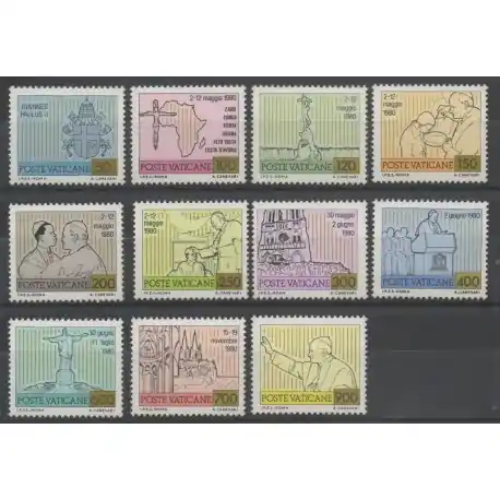 Vatican - 1981 - No 715/725 - papauté Nouvel Arrivage