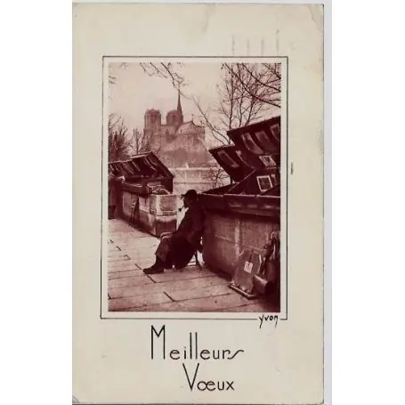 Édition Limitée Carte postale 75 - Meilleurs Voeux du Bouquiniste
