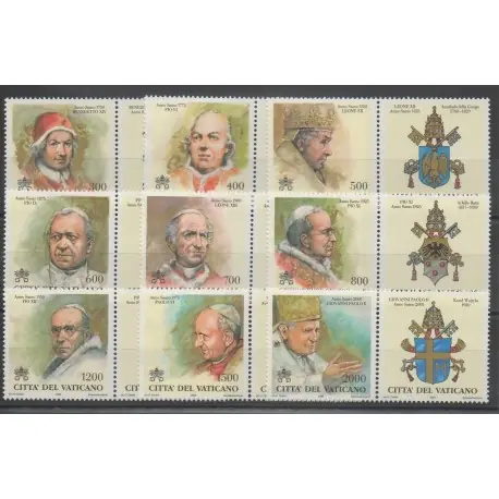 Jusqu’à Épuisement Des Stocks Vatican - 2000 - No 1185/1193 - papauté