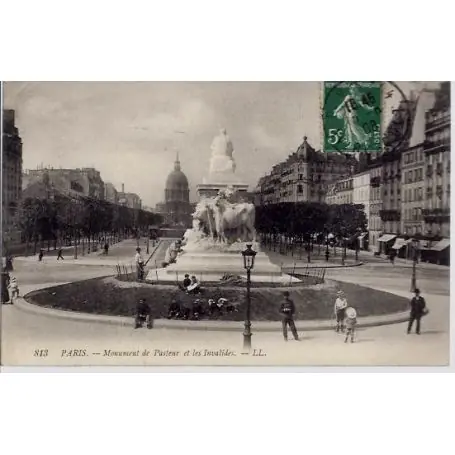 Carte postale 75 - Monument de Pasteur et les Invalides Acheter En Ligne