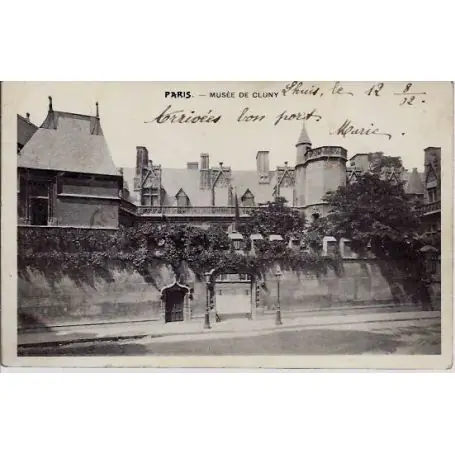 Vente Flash Carte postale 75 - Musee de Cluny - Dos non divise