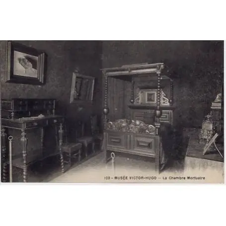 Carte postale 75 - Musee Victor-HUGO - La Chambre Motuaire Expédié Aujourd’hui