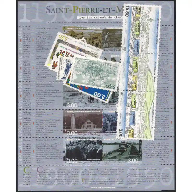 Nouveauté Timbres de Saint Pierre et Miquelon 2000 année complète neuf**.
